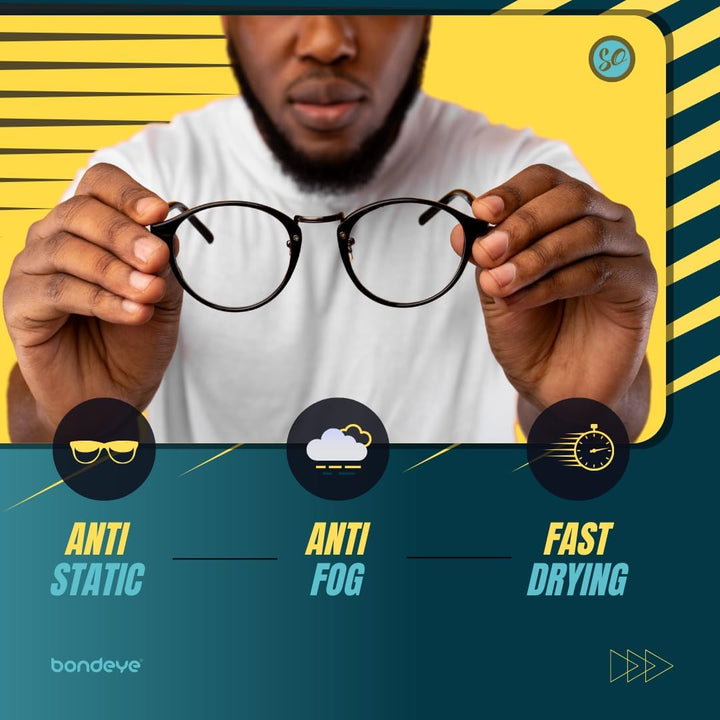 NO Fog Anti-Fog Wipes, Steamed up Glasses, Glasses Cleaning, Fog Wipes, Lens Cleaning 60 Pack