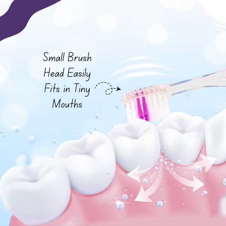 Disney Stitch Flashing Toothbrush for Kids with 2 Minute Flashing Light, Comfortable Handle Grip, Soft Rounded Bristles and Suction Cup for Upright Storage for Children Ages 3+