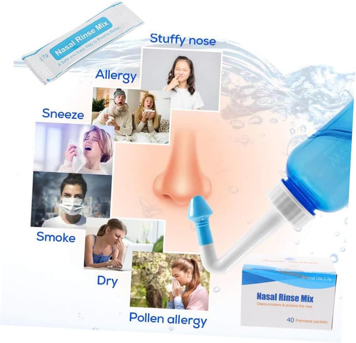 80Pcs Nasal Salt Packets for Nose Cavity Protector Nasal Cleaning Salt for Nose Cleaner For