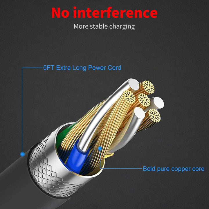 15 V USB Charging Cable Replacement HQ8505 Charger Cord Compatible with Philips Shaver Norelco One Blade Multigroom Pro All-In-One Grooming Trimmer, Precision, Bodygroom, Arcitec Power Cable