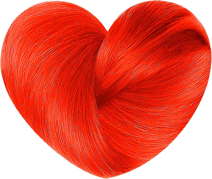 Neon Red Uv-Reactive Hair Mascara, Wash Out Colour