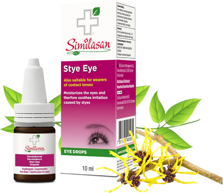 Eye Drops for Stye Eyes 10 Ml (Pack of 1) - Natural Relief for Redness, Swelling and Irritation - Moisturises and Soothes Discomfort Caused by Styes