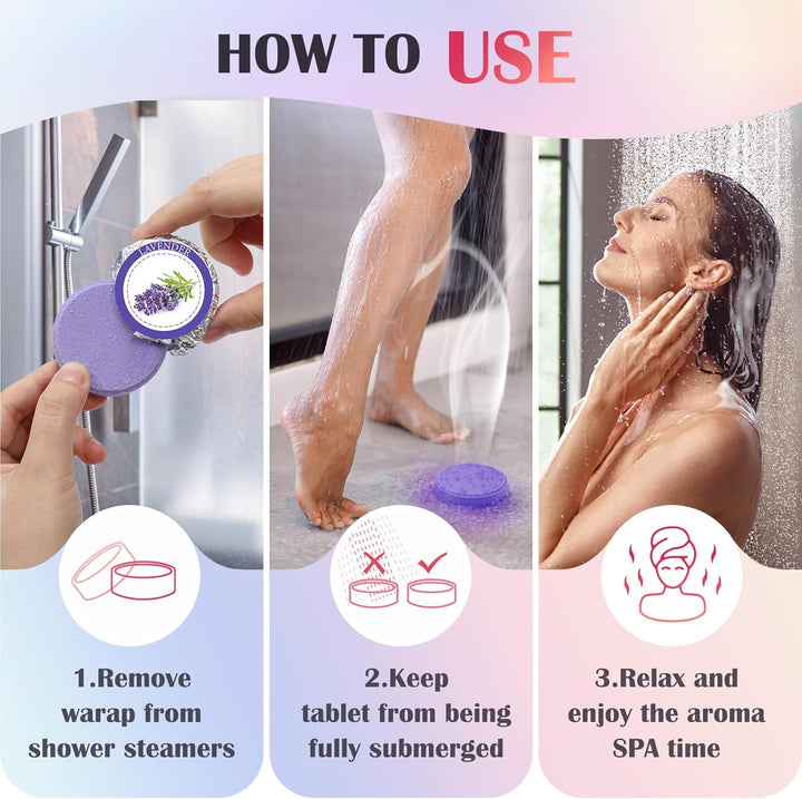 Gifts for Women: Shower Steamers Aromatherapy, Birthday Gifts for Women, Mum, Nanny, Girls, Teen SPA Stress Relief Bath Bombs Set Christmas Stocking Fillers Advent Calendar 2025 (8 Scents)