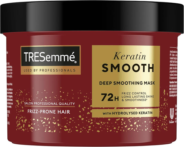 Tresemme Keratin Smooth Deep Smoothing Mask Rinse-Out Hair Treatment with Hydrolysed Keratin for Soft, Shiny, Frizz-Free Hair 440 Ml