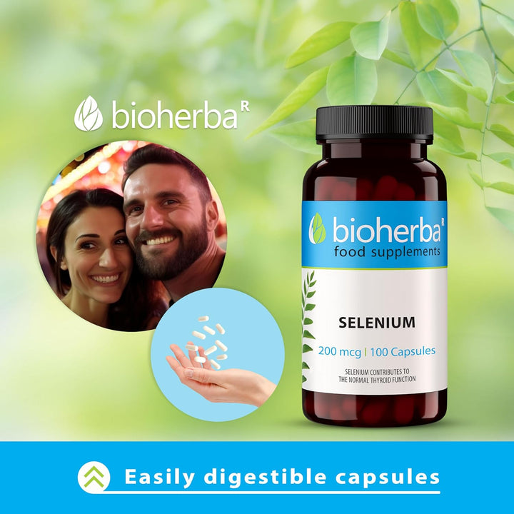 Selenium 200 Mcg – 100 Capsules | Antioxidant and Immune Support for Hair and Nail Health by