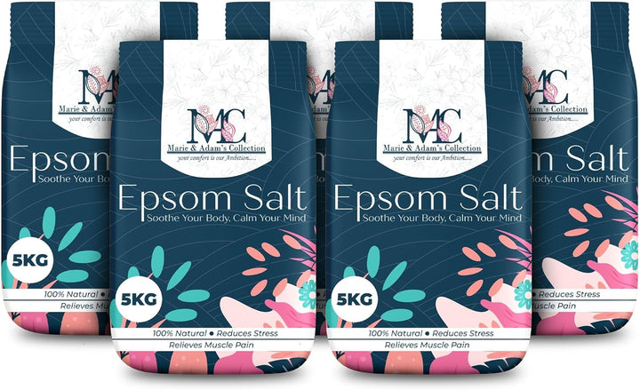 Pure Epsom Salts | Magnesium Sulphate Bath Salt (5 Kg (Pack of 1))