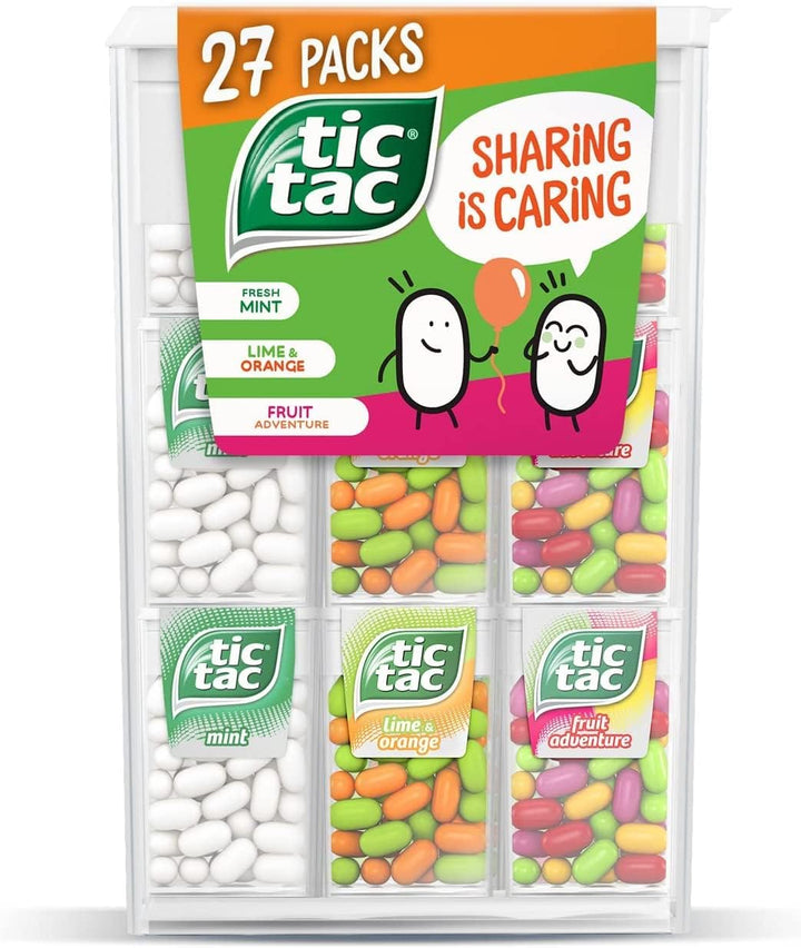 Classic Fresh Mints Sweets, Travel Essentials, Party Bag Fillers, on the Go Refreshment, Bulk Box of 24 X 18G Packs