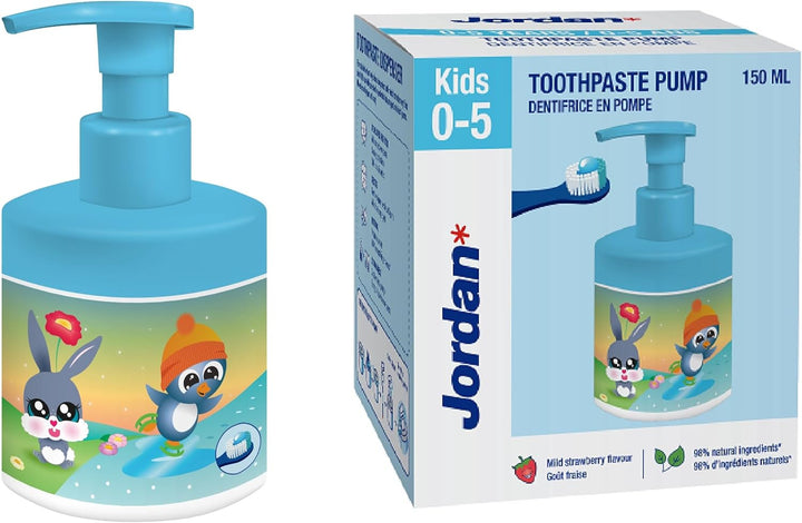 ® | Junior Toothpaste Pump | Toothpaste on a Pump Dispenser Equivalent to 3 Regular Tubes | Innovative and Convenient Solution Developed for Children | 6-12 Years | Grape | 1450Ppm | 150 Ml