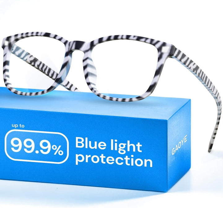 Blue Light Blocking Glasses - Fashion Square Fake Eyeglasses, anti UV Ray Computer Gaming Glasses, Blue Blockers Glasses for Women/Men