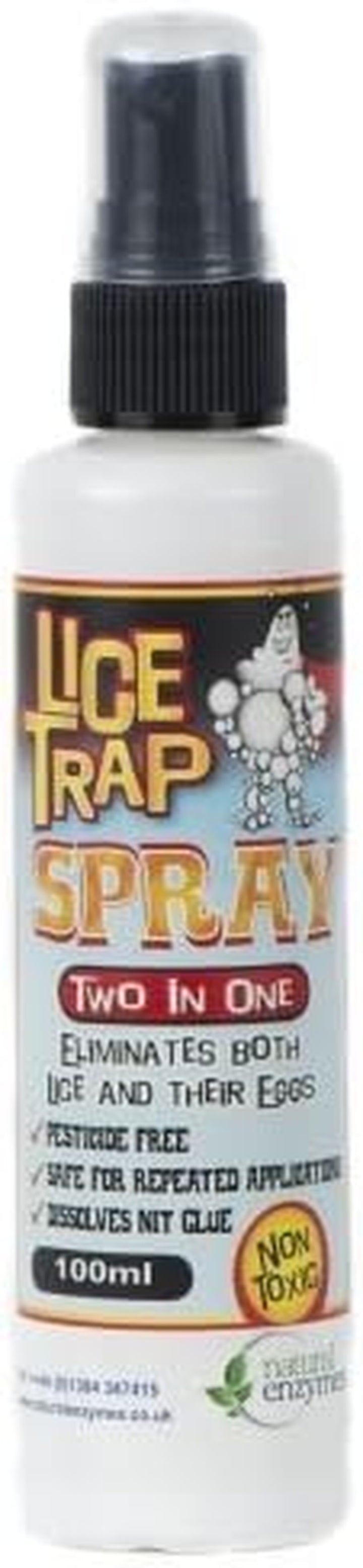 Lice Trap Spray 100 Ml 2 In1 Treatment for Head Lice and Nits