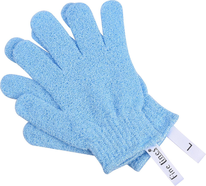 - Exfoliating Shower Gloves, Pink | Exfoliating Glove for Bath Scrub, Dead Skin Remover | Exfoliating Mitt | Body Scrub Gloves with Hanging Hoops | Protected Design