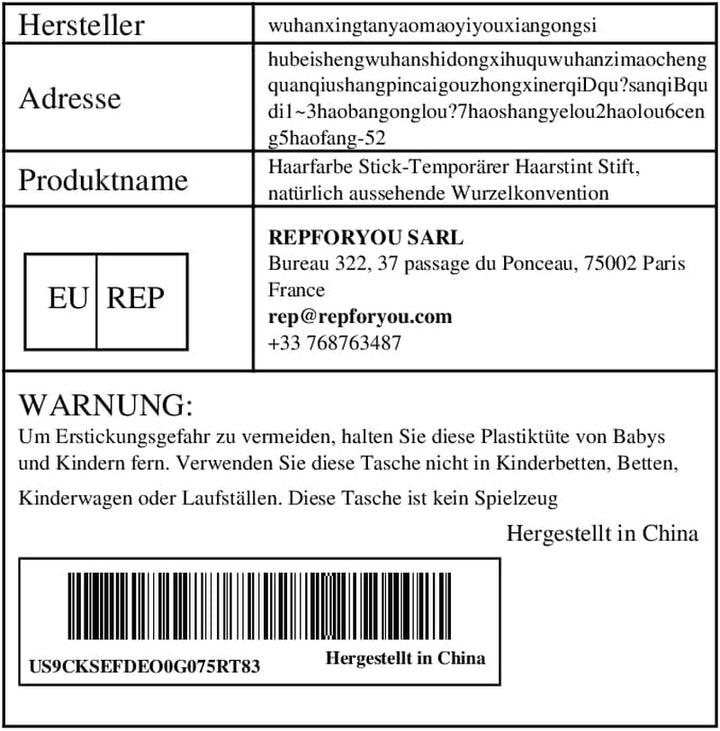 Hair Colour Stick Temporary Hair Stint Pen, Natural Looking Root Convention | Sweatproof Washable Concealer Stick, Quick Dye Cover for Bald Spots, Hairline, Women Beauty