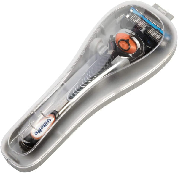 Manual Razor Travel Case Portable Plastic Manual Razor Trimmer Protector Gray