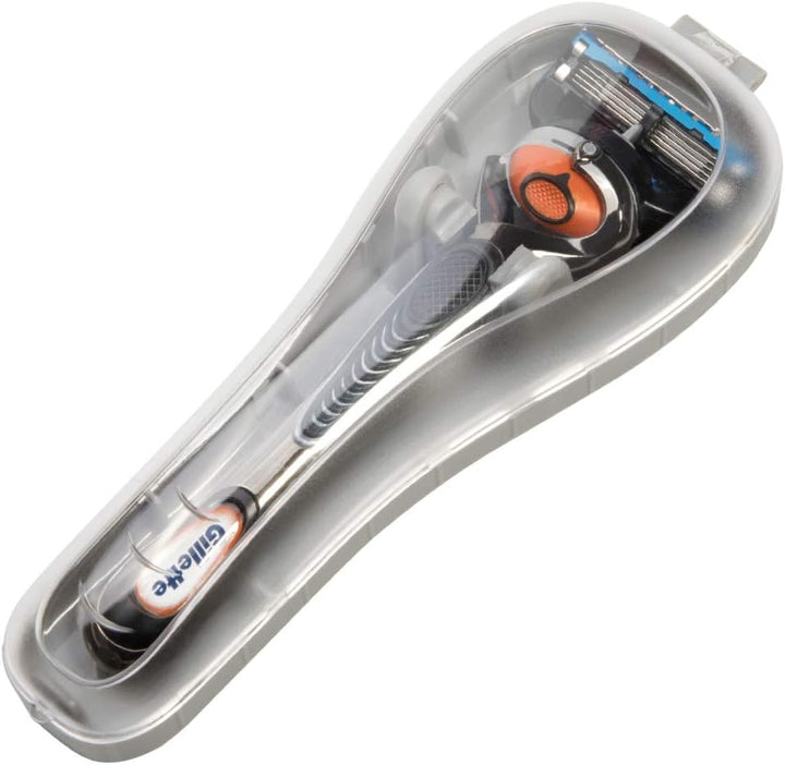 Manual Razor Travel Case Portable Plastic Manual Razor Trimmer Protector Gray