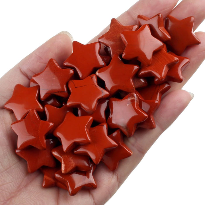 20 Pcs Crystals and Gemstones Star Healing Crystals Set Reiki Chakra Protection Polished Stones Meditation Energy Balancing Crystal