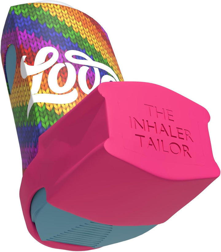 Cover for Ventolin and Shorter Style Inhalers in over 30 Designs – Vegan Leather Case for Kids and Adults - Urban Art Designs (Stitched with Love, Shorter Style)