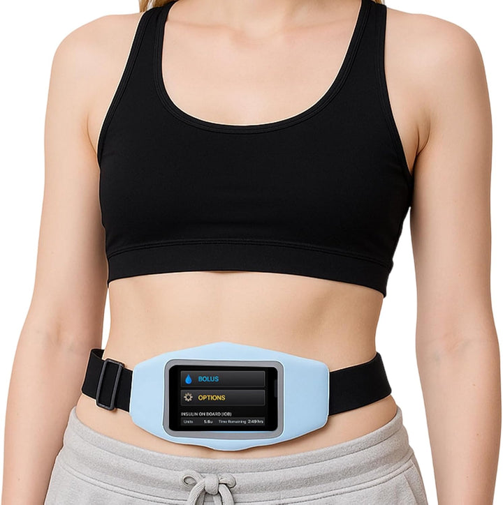 Insulin Pump Belt,Insulin Pump Holder,Hold CGM Receiver Insulin Pumps Blood Glucose Meters & Test Strips,Running or Travel Diabetes Accessories,Adjustable Waist Band Belt for Adult Men Women (Black)