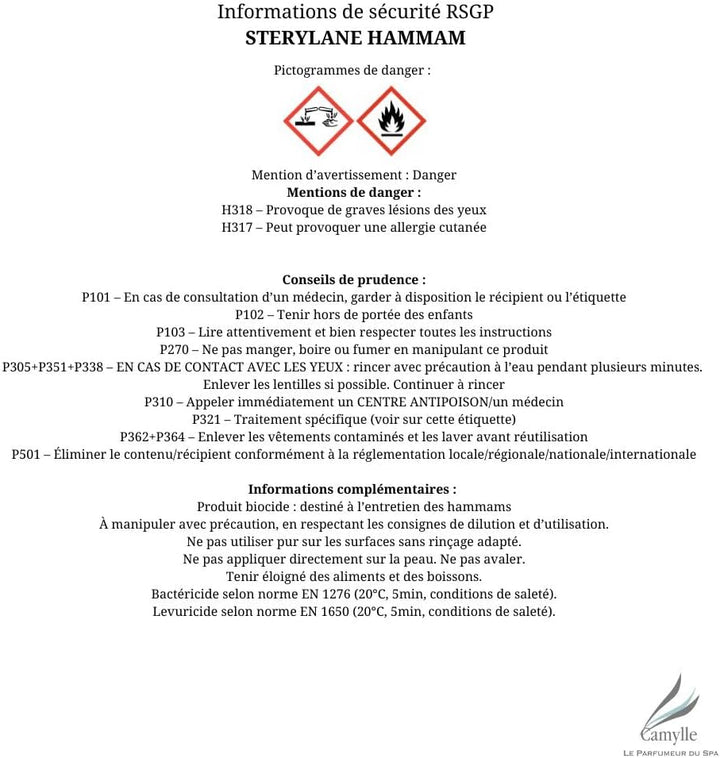 - Stérylane Steambath - Spa Equipments Disinfection - - 5000Ml