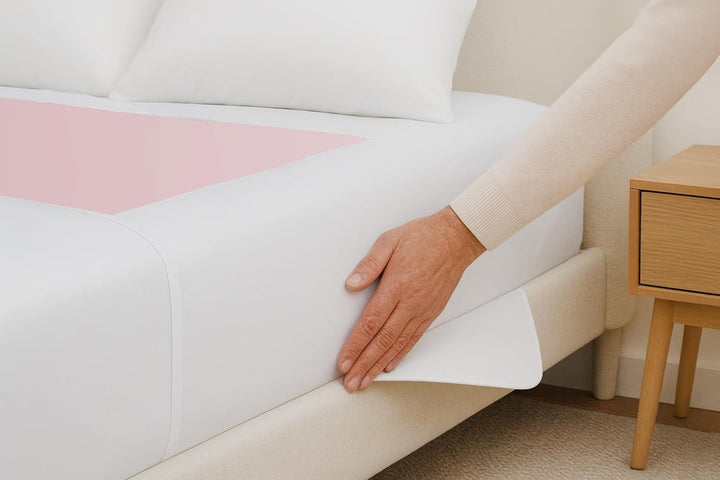 2 X  Washable Bed Pad with Tucks | for Double Bed | 85 X 115Cm | Waterproof & Reusable Incontinence Underpad for Adults, Children & Pets | Soft, Durable, and Absorbent Bed Pad