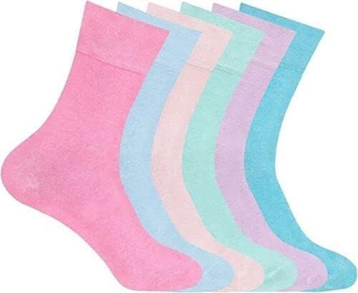 Diabetic Sock for Woman- Non Elastic Wide Honey Comb Top Soft Cuff Ankle Wide Grip Odema Friendly Non Binding Circulatory for Swollen Feet Legs Size 4-7