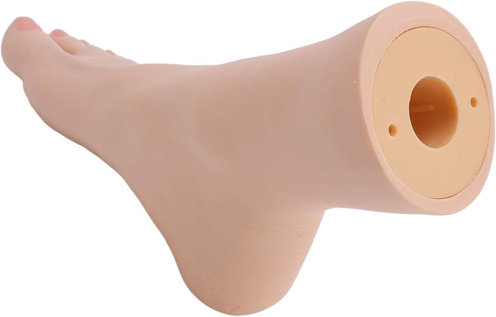 Silicone Standing Mannequin with Flexible Joint for Nail Art Display, Photography, Beauty Training, Premium Silicone Material (Right Foot)