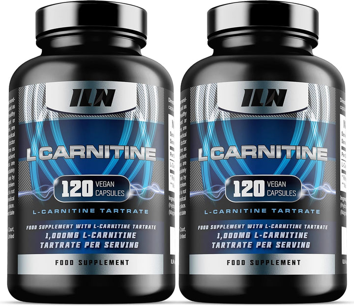L Carnitine Capsules – 1000Mg L-Carnitine Tartrate per Serving for Men and Women – Vegan Friendly – 120 Capsules (2 Month Supply)