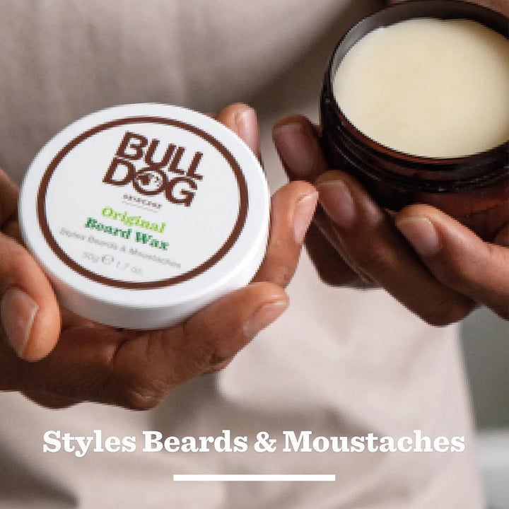 SKINCARE Original Beard Wax 50G, Long Lasting Hold for Beard and Moustache, Enriched with Aloe Vera