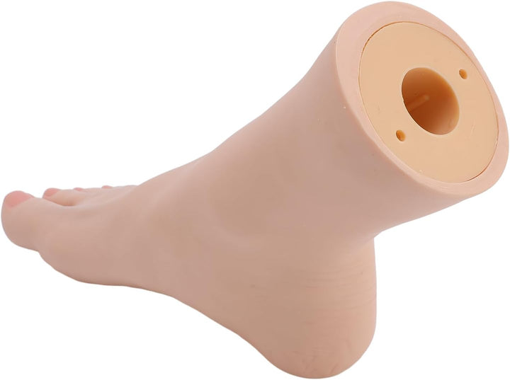 Silicone Standing Mannequin with Flexible Joint for Nail Art Display, Photography, Beauty Training, Premium Silicone Material (Right Foot)