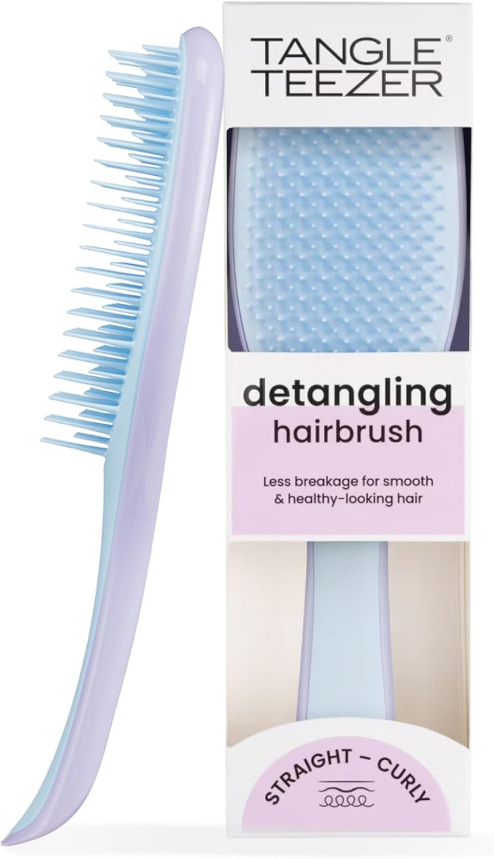 Ultimate Detangler Hairbrush - for Wet & Dry Hair - Detangling Brush for All Hair Types - Two-Tiered Teeth Reduce Breakage & Eliminate Knots - Millennial Pink