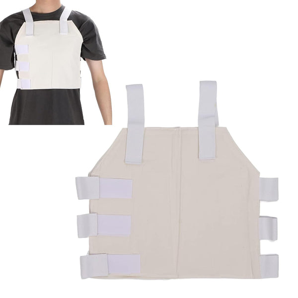 Broken Rib Brace, Chest Sternum Protector Support Brace Breathable Chest Wrap Belt for Men and Women Broken Fractured, Dislocated Cracked Ribs Open Heart Surgery Recovery