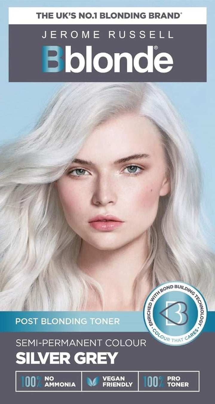Bblonde Ice White Post Blonding Toner - Semi Permanent Hair Dye Kit for Pre Lightened & Blonde Hair with Brazil Nut Oil, No Ammonia & Vegan