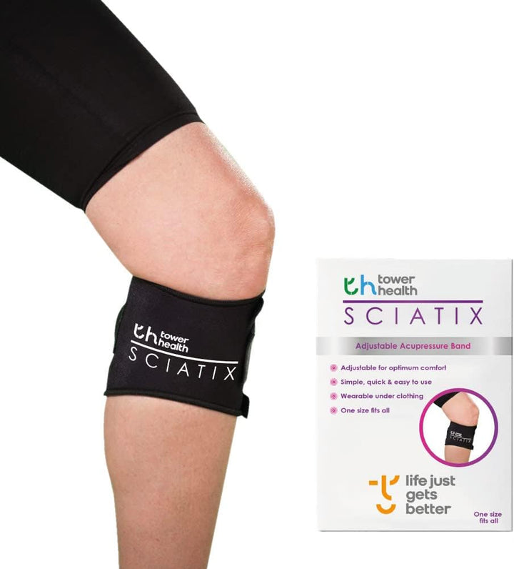 Sciatix - Instant Sciatica Pain Relief Product |Helps Relieve Back Pain and Sciatic Pain by Acupressure Compression Relief Calf Support WRAP Class I Medical Device