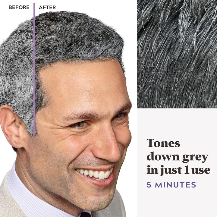 Touch of Grey, Black Hair Dye for a Natural Salt & Pepper Look, T55