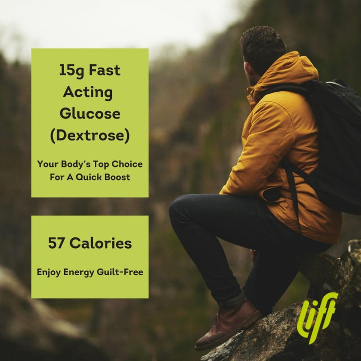 Fast-Acting Glucose Energy Juice Shots, Lemon & Lime, 12 Pack of 60 Ml Bottles