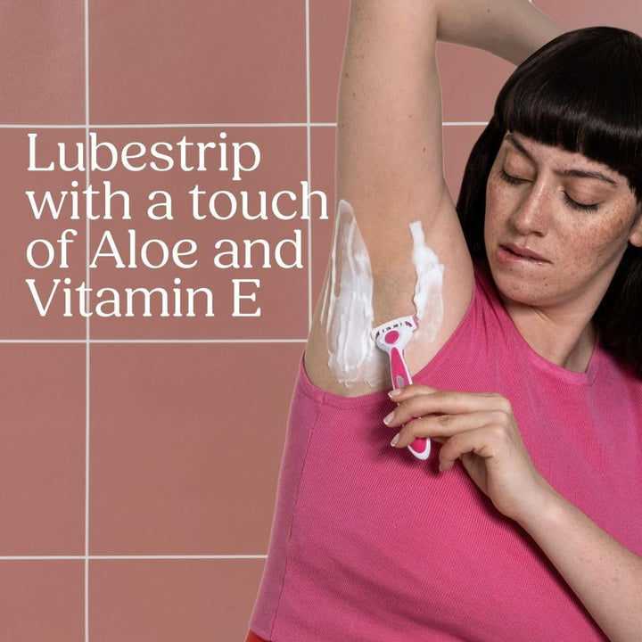 Intuition Quattro Smooth Shave Women’S Razor Blades, Hair Removal, Touch of Aloe Vera, Shavers for Routine Grooming, 6 Refill Pack