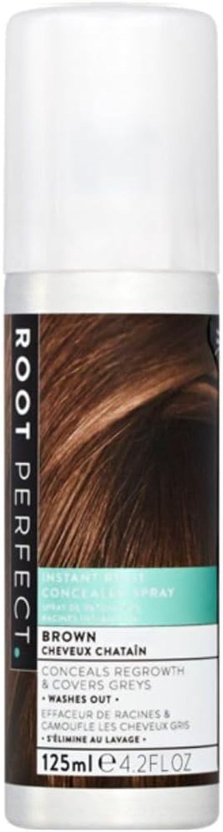 Root Touch up Spray – Dark Brown, Instant Root Concealer for Grey Coverage, Temporary Hair Colour Spray, Quick-Dry, Hair Disguise Solution, 75Ml