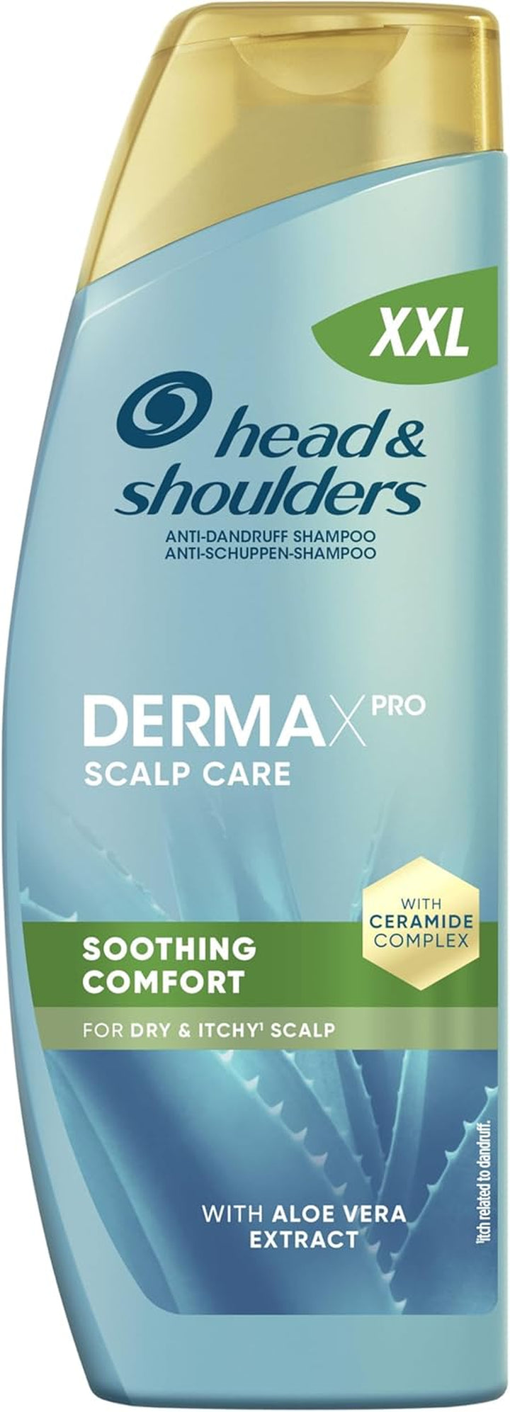 Dermaxpro Soothing Comfort anti Dandruff Shampoo 500Ml with Aloe Vera Extract and Ceramide Complex. Soothes Dry, Itchy Scalp and Helps Reinforce the Skin Barrier