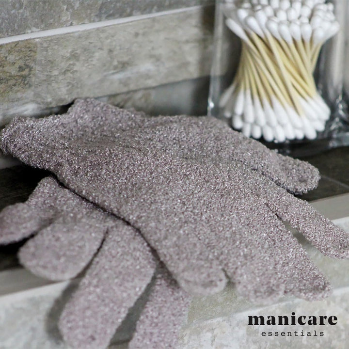 Exfoliating Gloves, Shower Bath Spa, Cleansing, Washing, Exfoliating Wash Mitt, Loofah, Good for Circulation, Cellulite, Ingrown Hair and Dry Dead Skin Removal, Self-Tan Application, One Size