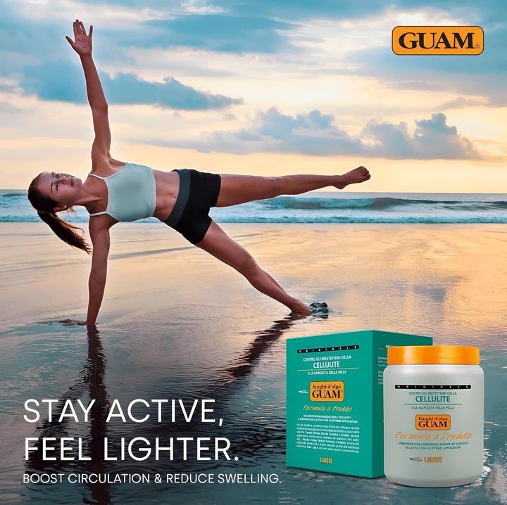 Seaweed Mud anti Cellulite Treatment for Legs and Thighs - 1 Kg Menthol Algae Cellulite Remover, Skin Firming Clay - Gentle Antioxidant Cooling Formula to Improves Firmness, Reduces Leg Swelling