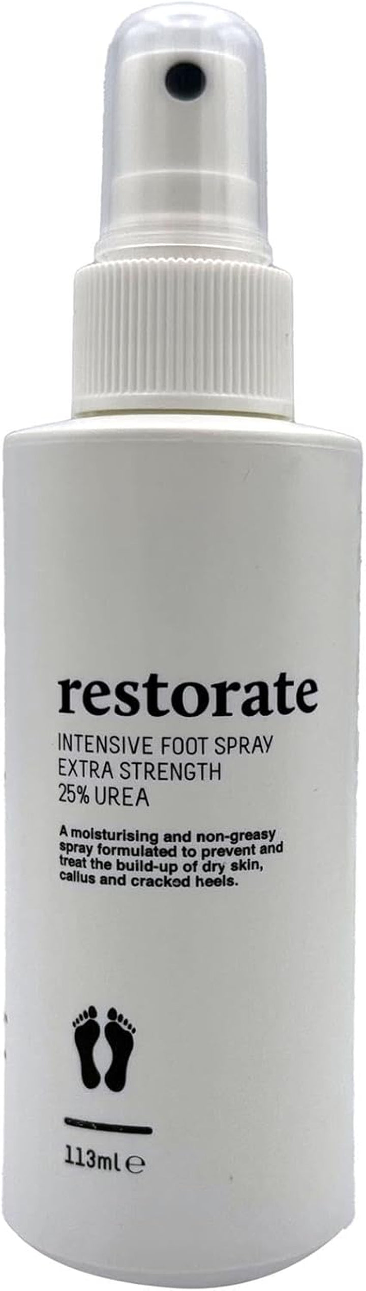 Intensive Foot Spray 113Ml - No-Touch & Non Greasy Application - Podiatrist-Designed Luxury Cracked Heel & Callus Repair - Contains 25% Urea, Vit B5 & Aloe Vera