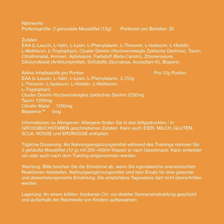 EAA - Essential Amino Acids - 360G - Provides Exceptional Support for Recovery & Muscle Soreness - Formula Includes Cyclic Dextrin, Taurine and More, Fruit Salad
