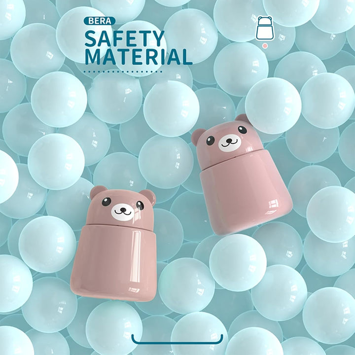 Pink Bear Pill Crusher - Cute Animal-Shaped Medicine Grinder for Kids & Adults, Portable Powder Crushing Tool for Tablets, Vitamins, Pets - Easy to Clean, Durable & Painless Medication Aid