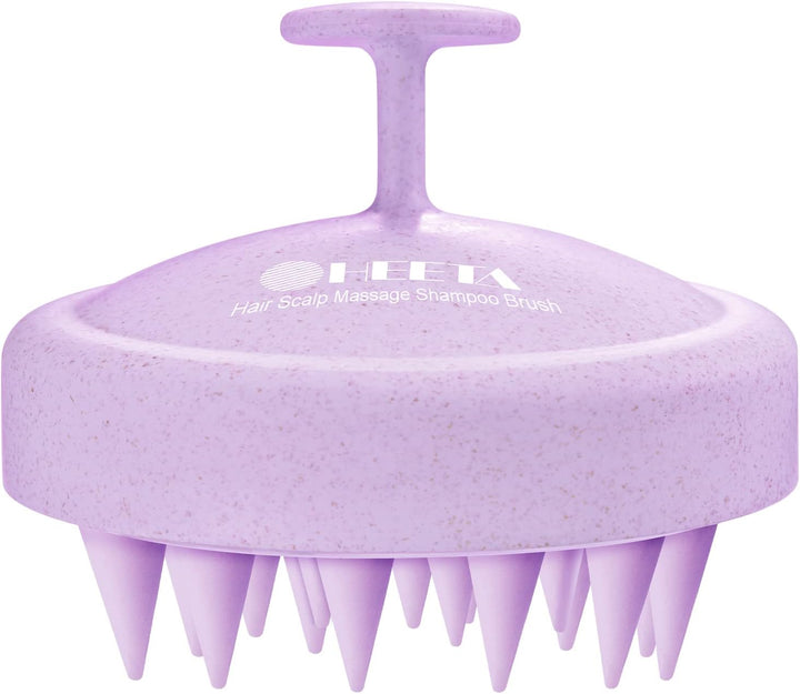 Scalp Massager Hair Growth, Shampoo Brush with Soft Silicone Bristles for Hair Care and Head Relaxation, Ergonomic Scalp for Women/Men/Pet-Black&Turquoise