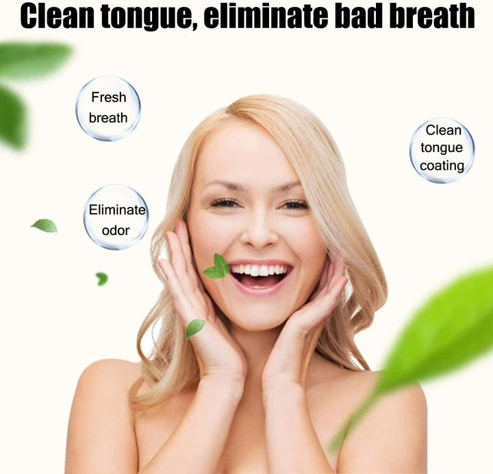 Tongue Brush, Tongue Scraper, Tongue Cleaner, Tongue Brushes Helps Fight Bad Breath, 3 Tongue Scrapers (Blue&Green&Red)