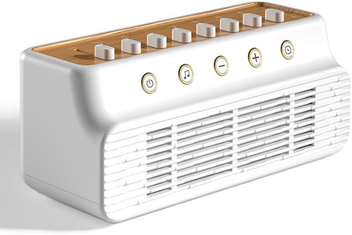 White Noise Machine, Soothing Sounds and Night Lights Sleep Sound Box 8 Nature Sounds Mixer Soothing Sounds Therapy USB White Noise Sound Machine with Timer for Sleeping at Home Yoga