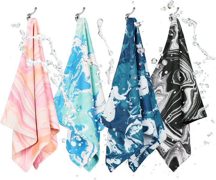 Quickcool Cooling Towel - for Athletes, Sports, Workouts, Fitness - Dual Layered Fabric Technology, Instant Relief, Cools to 15°C - Includes Bag - 25" X 12"/63 X 29Cm