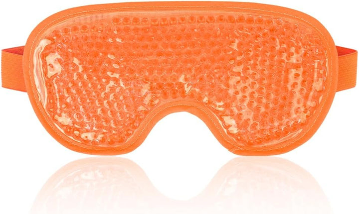 Cooling Eye Mask for Puffy Eyes, Reusable Hot Cold Therapy Gel Cold Eye Mask for Migraine, Headache, Dark Circles, Dry Swollen Eyes, Sinus Pain-Light Blue