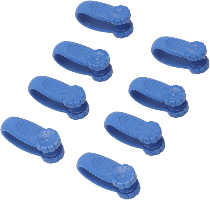 Hand Acupressure Clamp/Holder Set Plastic Headache Relief Massager Tool for Busy Professionals (Blue)