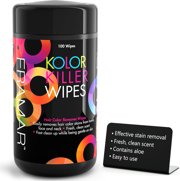Professional Hair Colour Remover – 100 Wipes for Dye & Bleach Removal Hair Color Remover, Dye Remover Hair Dye Permanent
