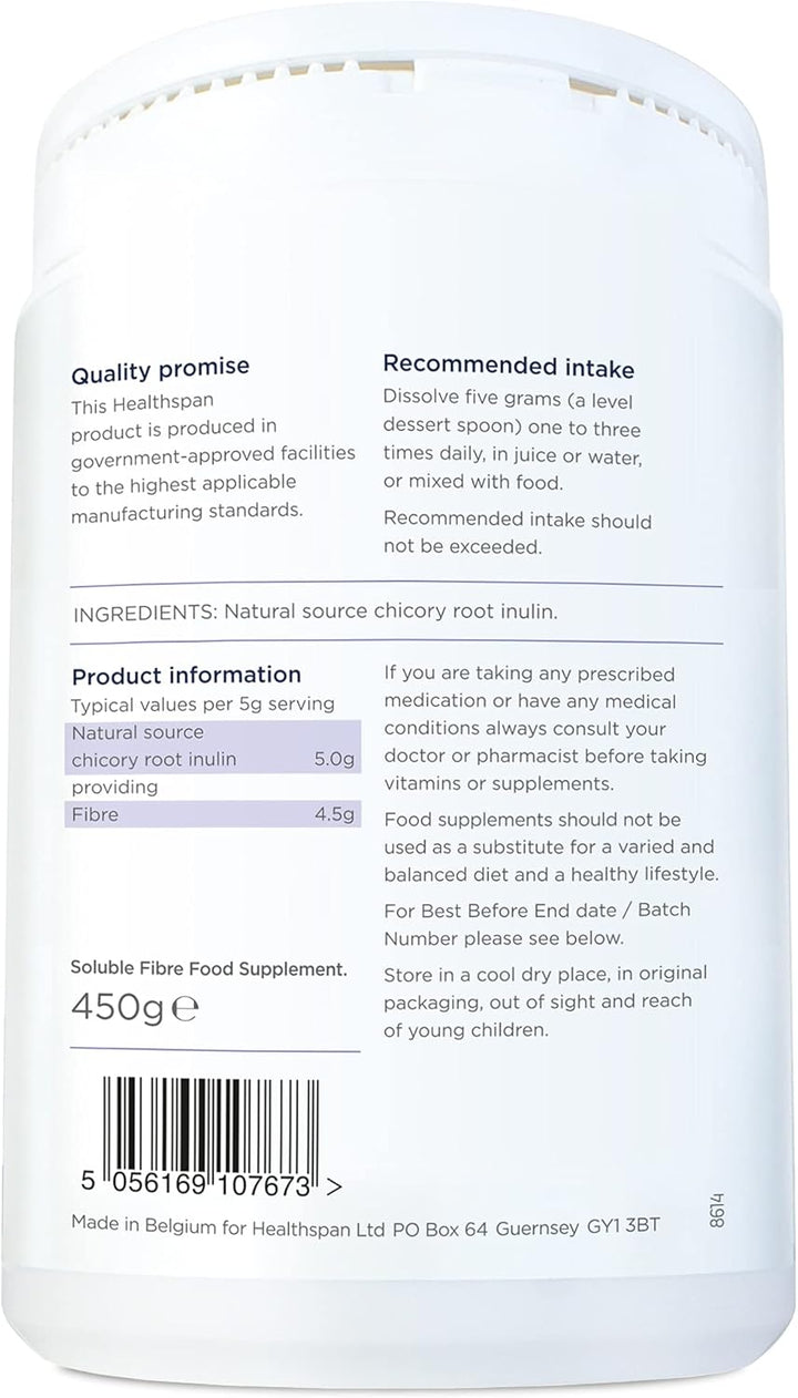 Easyfibre Inulin (450G) | a Natural Way to Keep Your Digestive System Functioning Healthily | Increase Fibre Intake | Made from 100% Chicory Root | Vegan